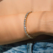 YULI TENNIS BRACELET (GOLD)