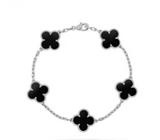 YULI BRACELET (SILVER & BLACK)