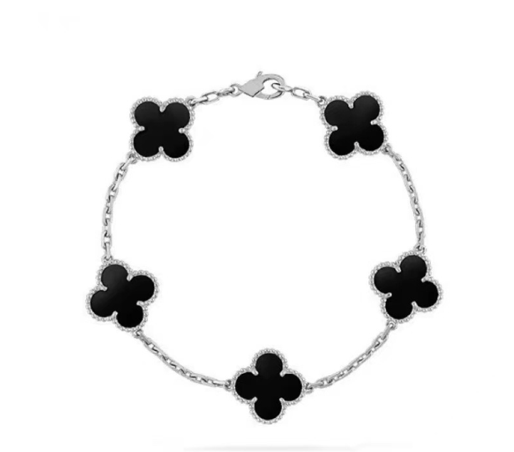 YULI BRACELET (SILVER & BLACK)