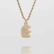 LI BUBBLE LETTER NECKLACE (GOLD)