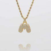 LI BUBBLE LETTER NECKLACE (GOLD)