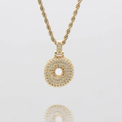 LI BUBBLE LETTER NECKLACE (GOLD)