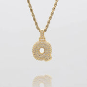 LI BUBBLE LETTER NECKLACE (GOLD)