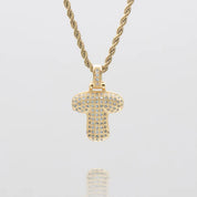 LI BUBBLE LETTER NECKLACE (GOLD)