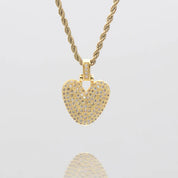 LI BUBBLE LETTER NECKLACE (GOLD)