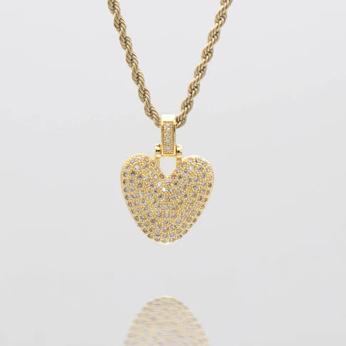 LI BUBBLE LETTER NECKLACE (GOLD)